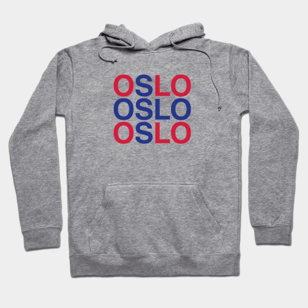 OSLO Norwegian Flag Hoodie by eyesblau